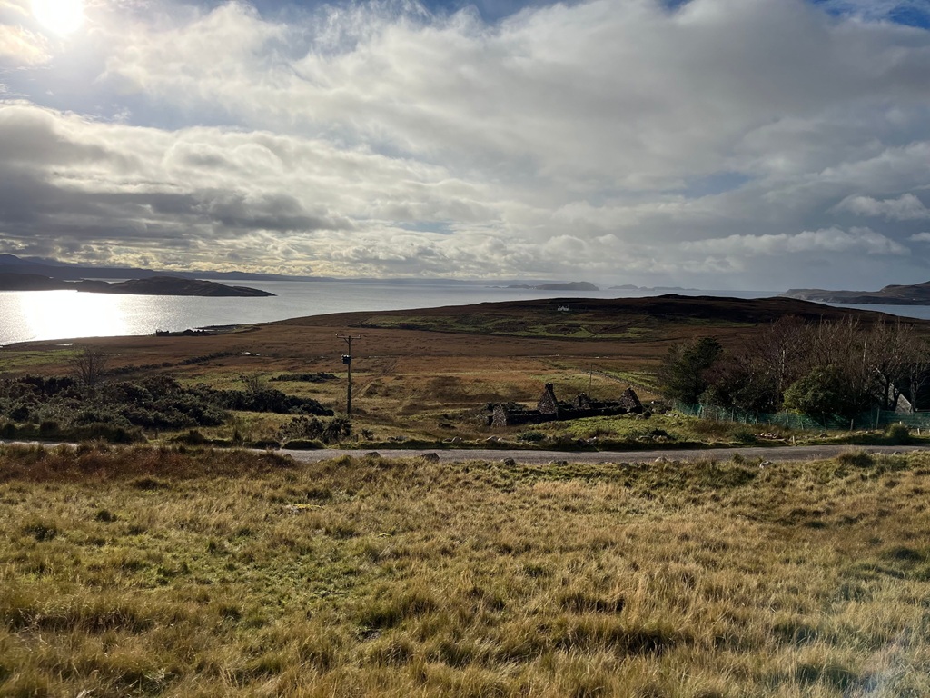 Looking south